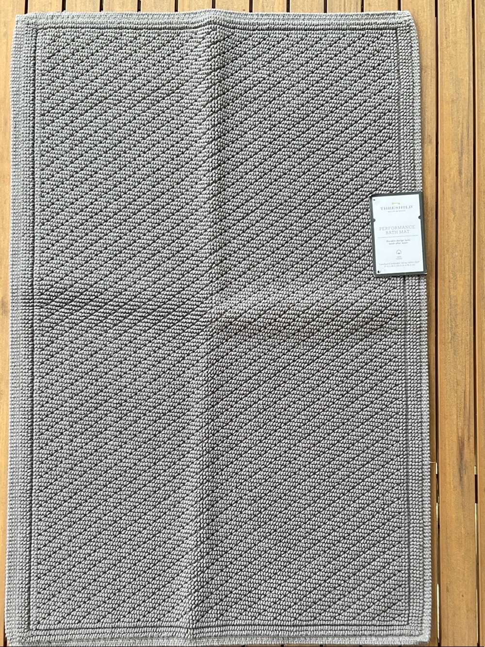 Threshold Performance Bath Mat - Gray, 21X30 inches, NWT